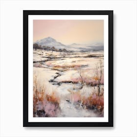 Dreamy Winter Painting Cairngorms National Park Scotland 2 Art Print