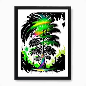 Rainbow Tree Vector 1 Art Print