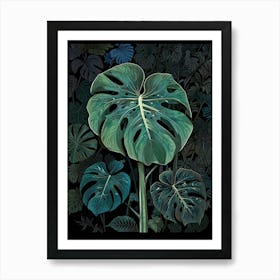 Monstera Leaf Art Print