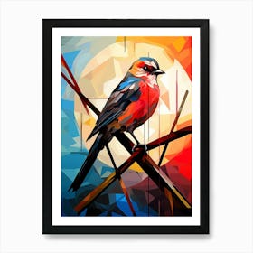 Bird Abstract Pop Art 4 Art Print