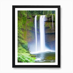 Silver Falls State Park Waterfall, United States Majestic, Beautiful & Classic (2) Art Print