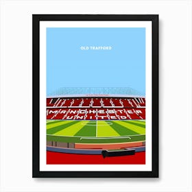 Old Trafford Manchester United Print Art Print