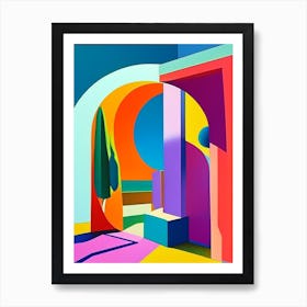 Orbit Abstract Modern Pop Space Art Print