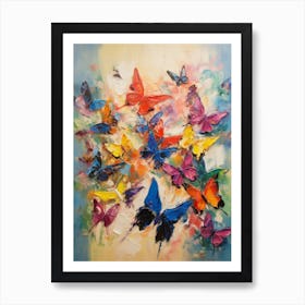 Butterflies Abstract 4 Art Print