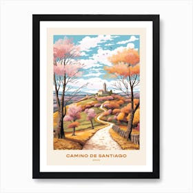 Camino De Santiago Spain 1 Hike Poster Art Print