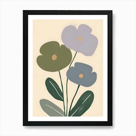 Three Flowers 2 Art Print