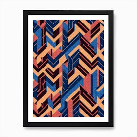 Abstract Geometric Pattern 3 Art Print