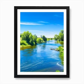 River Current Landscapes Waterscape Photography 1 Art Print