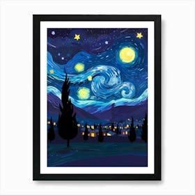 Starry Night 187 Art Print