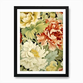 Floral Wallpaper 172 Art Print