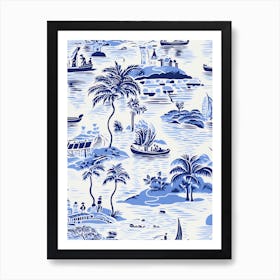 Phu Quoc, Vietnam, Inspired Travel Pattern 4 Art Print