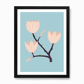 Magnolia Blossoms Art Print