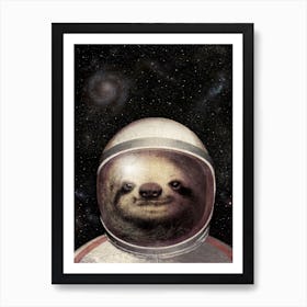 Space Sloth Art Print