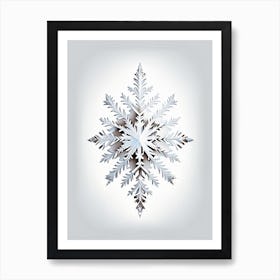 Crystal, Snowflakes, Marker Art 3 Art Print