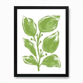 Big Green Leaves Art Print