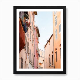 Colorful Town In France Art Print