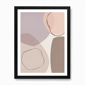 Expressive boho shapes 7 Art Print