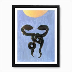 Two Snakes Are Better Than One Art Print