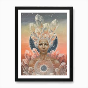 Crystal Woman Art Print