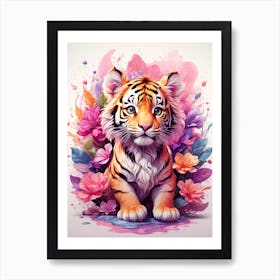 Tiger Cub Canvas Print Art Print