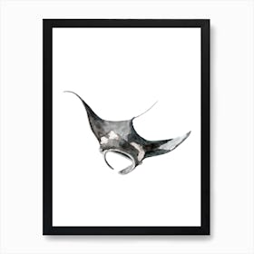 Sea Life Mantaray Art Print