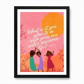 Black Woman art(Summer) 1 Art Print