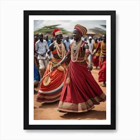 African Dancers Art Print