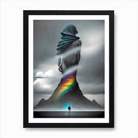 Rainbow Mountain Canvas Print Art Print