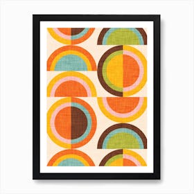 70s Semi Rainbow Art Print