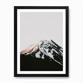 Snowy Mountain Peak Art Print