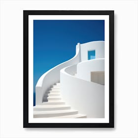 White Stairway To The Sea Art Print