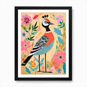 Pink Scandi Kiwi 6 Art Print