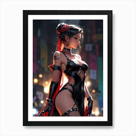 Sexy Anime Girl 3 Art Print