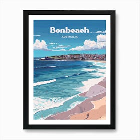 Bonbeach Australia Seaside Travel Art Art Print