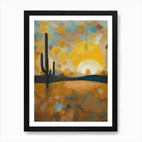 Sunset In Arizona Art Print