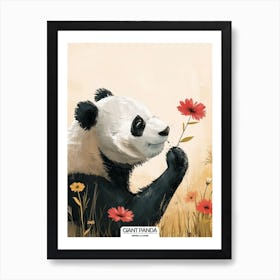 Giant Panda Picking Berries Poster 4 Art Print