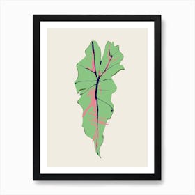The Plant Series Alocasia Polly Green Art Print