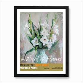 A World Of Flowers, Van Gogh Exhibition Gladiolus 2 Art Print