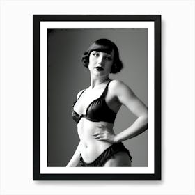 1920's Burlesque Dancer ~Reimagined 54 Art Print