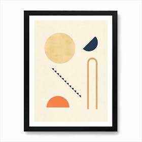 Geometric architectural shapes 12 Art Print