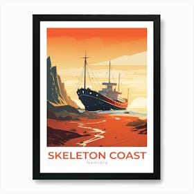 Namibia Skeleton Coast Travel Art Print