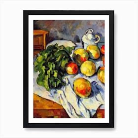 Turnip 2 Cezanne Style vegetable Poster