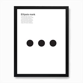 Ellipsis Art Print