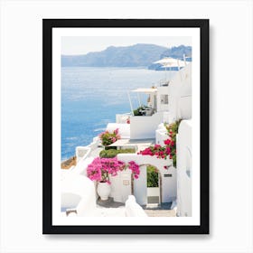 Corners Of Santorini Art Print