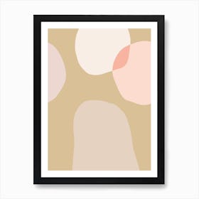 Beige Circles Art Print