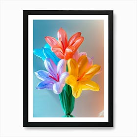 Dreamy Inflatable Flowers Lobelia 3 Art Print