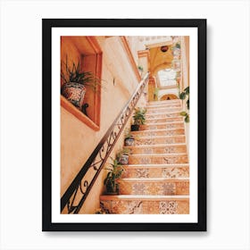 Bohemian Stairway Art Print