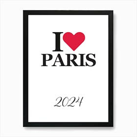 Paris 2024 Olympics logo is a sophisticated and distinctive work of art. Decorate the place as you wish.5 Art Print