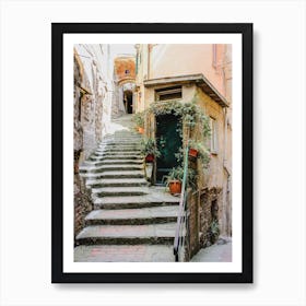 Small Town Steps Art Print