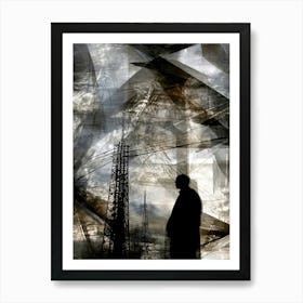 Silhouette Of A Man 11 Art Print